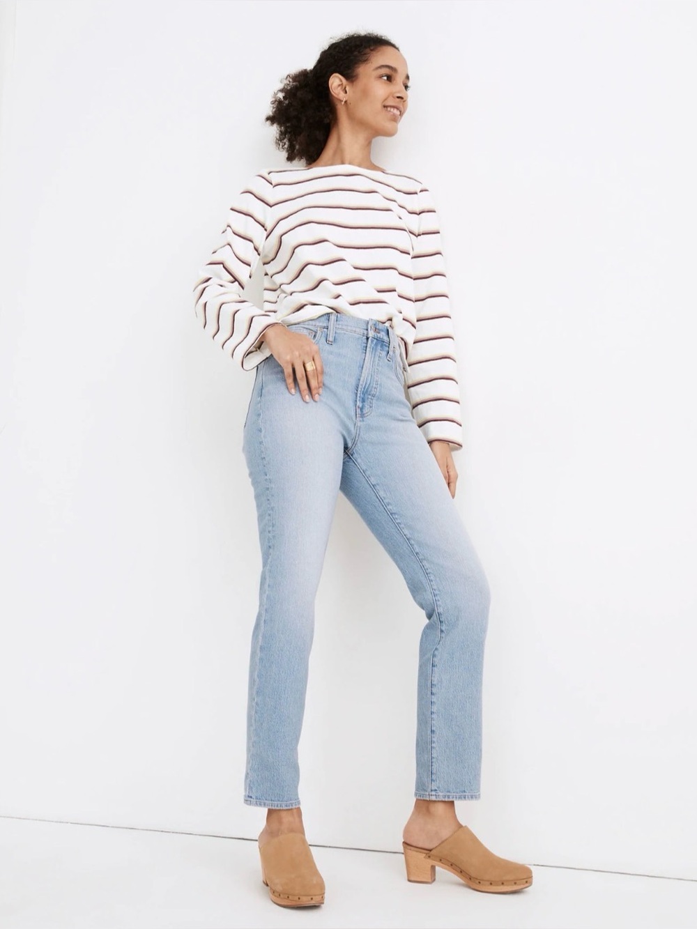 Madewell The Petite Perfect Vintage Jean in Fiore Wash Mom Jeans Size 27P EUC